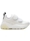 Stella Mccartney Eclypse Logo-woven Faux Leather, Suede And Neoprene Sneakers In White
