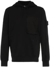 STONE ISLAND SHADOW PROJECT FRONT POCKET LONG SLEEVE COTTON HOODIE