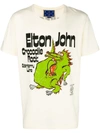Gucci Off-white Elton John Crocodile Rock T-shirt In Neutrals