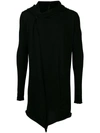 MASNADA MASNADA WRAP CARDIGAN - BLACK