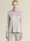 DONNA KARAN STRETCH SATEEN BUTTON-UP,802892526060