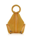 COMPLET MUSTARD YELLOW SUEDE EVE MICRO BAG,10638096