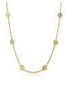 TORY BURCH DELICATE LOGO NECKLACE,10638183