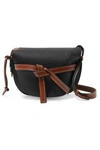 LOEWE GATE SMALL TEXTURED-LEATHER SHOULDER BAG