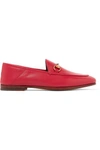 GUCCI Brixton horsebit-detailed leather collapsible-heel loafers