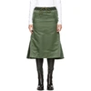 Sacai Womens Khaki Pleated-panel Shell Midi Skirt 2 In Green