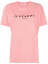 GIVENCHY GIVENCHY LOGO PATCH T-SHIRT - PINK