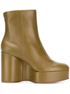 CLERGERIE CLERGERIE BELEN WEDGE BOOTS - BROWN