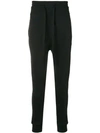 ANN DEMEULEMEESTER DROPED CROTCH TRACK TROUSERS