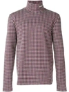 CALVIN KLEIN 205W39NYC LOGO CHECKED POLO NECK