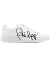 PHILIPP PLEIN LOGO DETAIL SNEAKERS