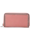 STELLA MCCARTNEY STELLA MCCARTNEY FALABELLA ZIP AROUND WALLET - PINK