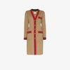 GUCCI GUCCI WOOL COAT WITH WEB,518064ZHW0312999131