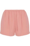 RED VALENTINO WOMAN GATHERED CREPE SHORTS ANTIQUE ROSE,US 1874378723122994