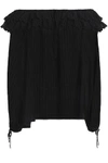 ALICE MCCALL WOMAN GOT ME SO GOOD OFF-THE-SHOULDER LACE-TRIMMED COTTON BLOUSE BLACK,GB 1188406768872369