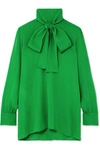 GUCCI Pussy-bow silk-georgette blouse