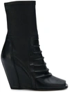 RICK OWENS WEDGE ANKLE BOOTS