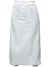 SACAI pleat detail mid-length skirt