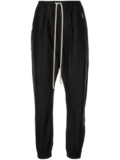 Rick Owens Drawstring Fitted Trousers - 黑色 In Black