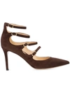 MARION PARKE MARION PARKE MITCHELL MULTI BUCKLE PUMPS - BROWN