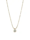 GINETTE NY WOMEN'S LONELY DIAMOND PENDANT NECKLACE,400098220276