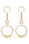 CHLOÉ Reese gold-tone hoop earrings