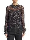 SEE BY CHLOÉ Sheer Paisley Blouse