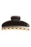 Alexandre De Paris Vendome Hair Clip In Black Gold