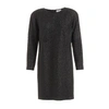 WTR  Pamina Black Embellished Silk Shift Dress