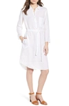 VELVET BY GRAHAM & SPENCER LINEN SHIRTDRESS,NANDY03