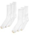 GOLD TOE MEN'S 6-PACK CASUAL HARRINGTON SOCKS