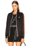 GIVENCHY Technical Neoprene Jersey Side Stripe Bomber