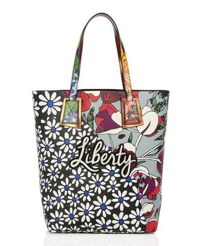 Liberty London Richard Quinn Daisy Tulip Merton Tote Bag In Multi Pattern
