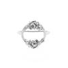 Lee Renee Rose Halo Ring- Silver