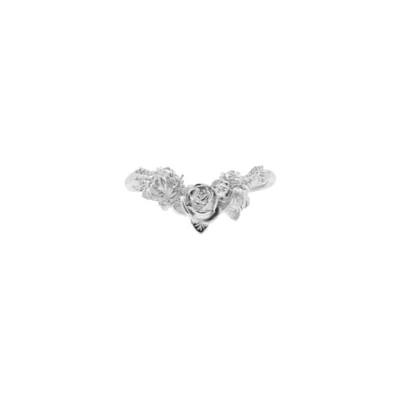Lee Renee Rose Chevron Ring – Silver