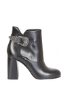RED VALENTINO RED VALENTINO SIDE BUCKLE EMBELLISHED BOOTS,10638654
