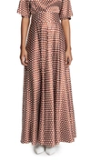 DIANE VON FURSTENBERG DRAPED MAXI SKIRT