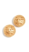 CHANEL CHANEL GRAPEVINE ROUND CC EARRINGS