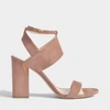 NICHOLAS KIRKWOOD 90mm Eva Sandals in Rosewood Suede