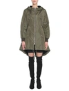 MOSCHINO PARKA WITH LACE-UP DETAIL,0620 55141440