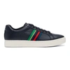 PS BY PAUL SMITH PS BY PAUL SMITH NAVY LAPIN MULTISTRIPE SNEAKERS