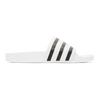 ADIDAS ORIGINALS ADIDAS ORIGINALS WHITE ADILETTE SLIDE SANDALS