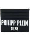 PHILIPP PLEIN PHILIPP PLEIN LOGO CARDHOLDER - BLACK