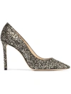 JIMMY CHOO JIMMY CHOO ROMY GLITTER PUMPS - METALLIC