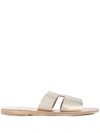 Ancient Greek Sandals Apteros Sandals In Silver