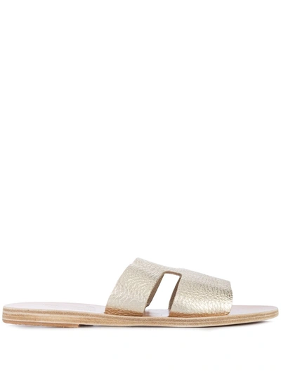 Ancient Greek Sandals Apteros Sandals In Silver