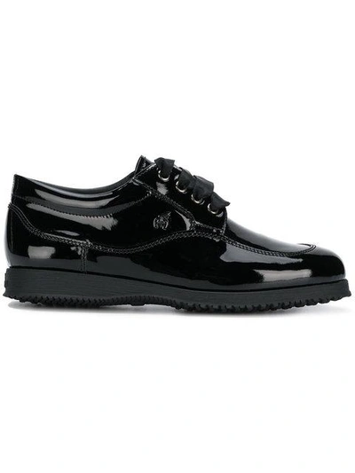 Hogan Lace-up Brogues In Black
