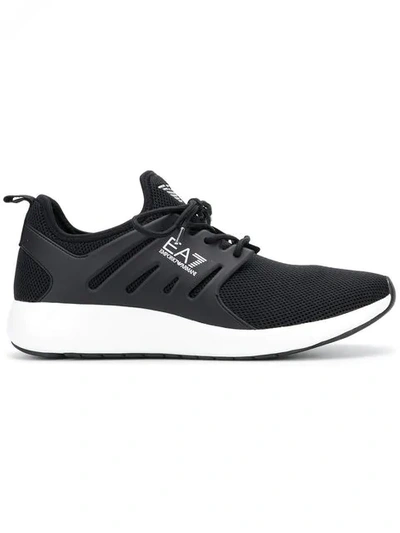 Ea7 Low-top Sneakers In Black