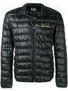 Ea7 Zipped Padded Jacket In Black