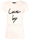 LOVE MOSCHINO LOVE MOSCHINO LOVE BY T-SHIRT - PINK